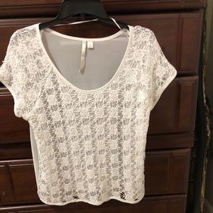 Lauren Conrad lacy top size L